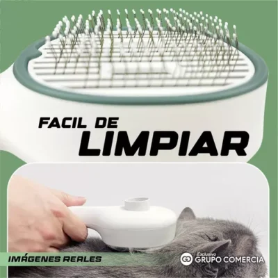Cepillo quita pelo para mascotas con luz